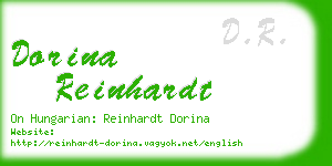 dorina reinhardt business card